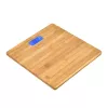 Jata HBAS1489 bilancia pesapersone elettronica, 180 kg, graduazione 100 g, piattaforma in bambù pressato, display LCD