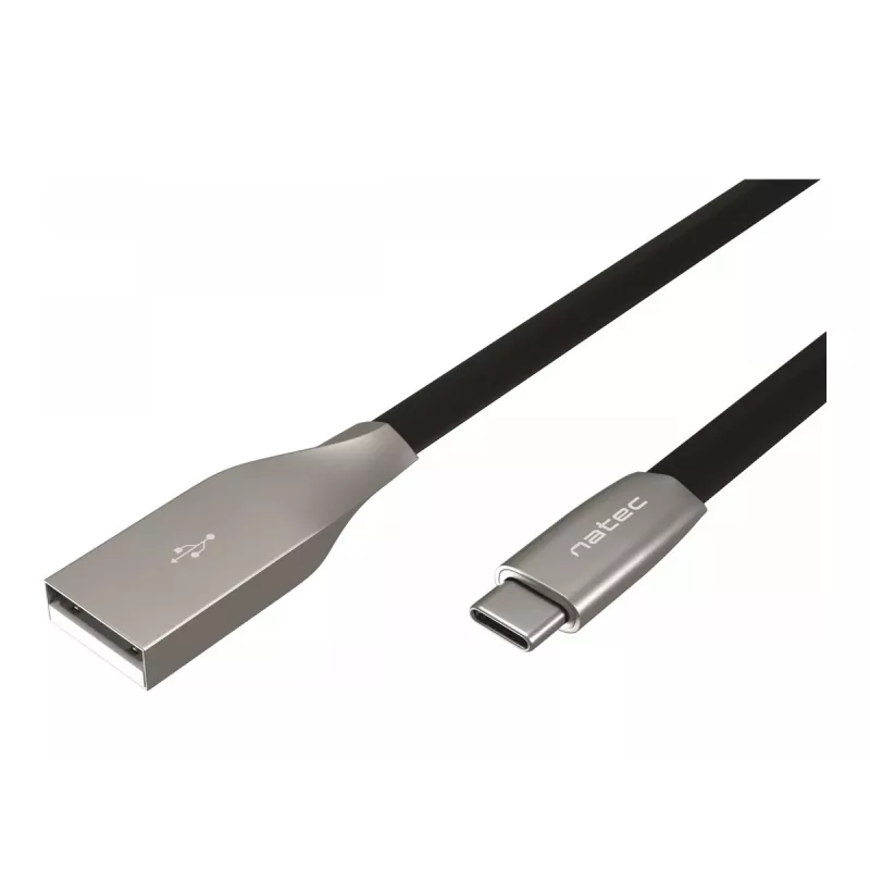 Cavo NATEC USB-C/A 2.0 1 m dritto 1 m nero metallo