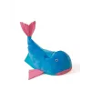 Pouf sacco Sako Whale blu-rosa L 110 x 80 cm