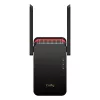Ripetitore di segnale Wi‑Fi Cudy RE3000 2400–5000 MHz, 802.11ax/ac/n/g/b/a, Ethernet 100 Mbps, antenna esterna, nero/rosso