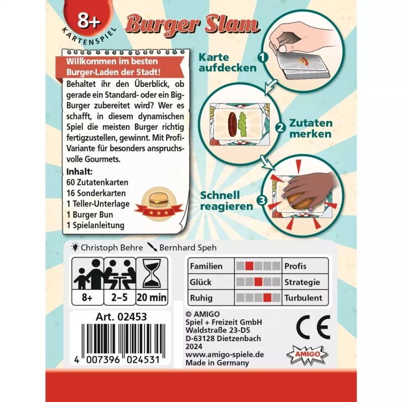 Burger Slam, gioco di carte