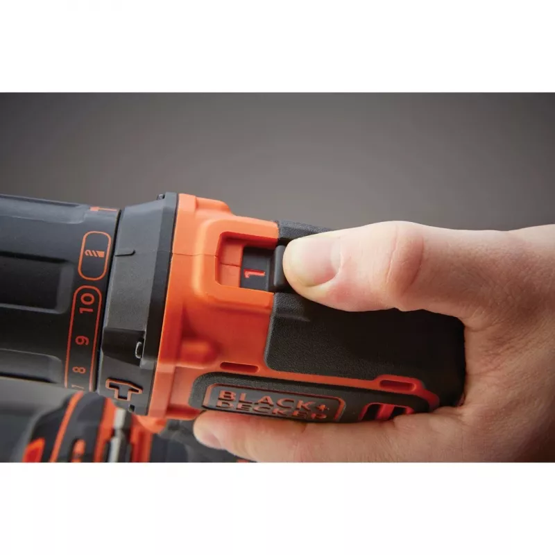 Black & Decker BDCHD18KB-QW Trapano senza chiave nero, arancione
