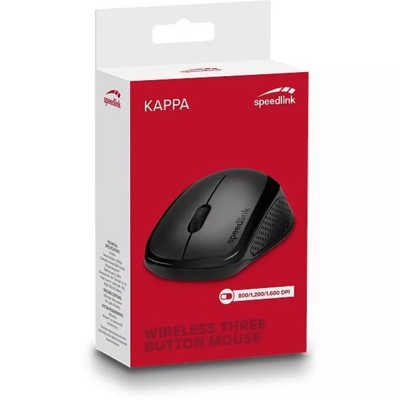 Mouse SPEEDLINK KAPPA Office per destrimani RF wireless ottico 1600 DPI
