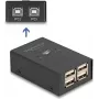 Switch USB 2.0 DELOCK 2 PC su 4 dispositivi nero 0,48 Gbit/s