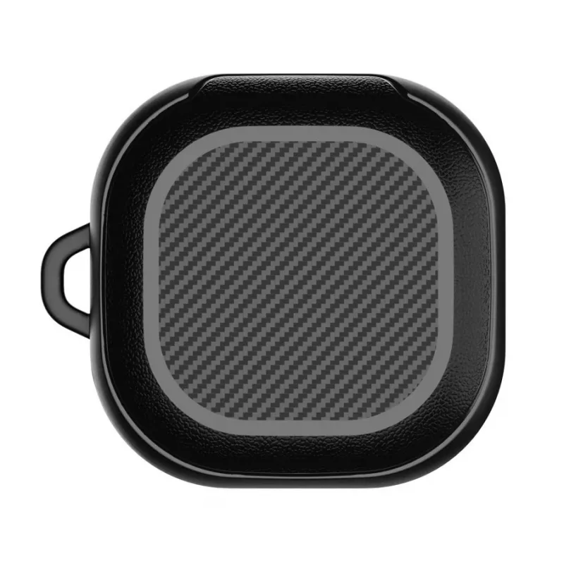 Tech-Protect Rough Carbon cover per la custodia di ricarica Samsung Galaxy Buds 2 Pro/2/Live/Pro, nera