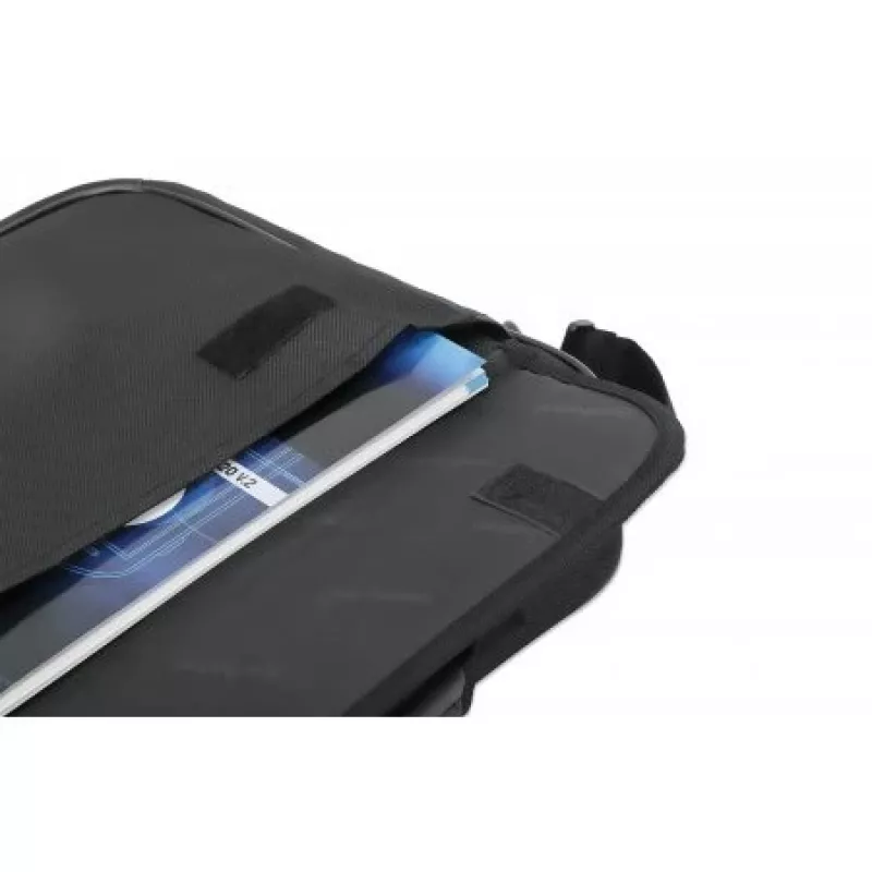 Manhattan Cambridge borsa per laptop 17,3 pollici, design clamshell, nero, LOW COST, scomparto accessori, scomparto documenti sul retro, tracolla (rimovibile), compatibile Targus CN418EU, borsa per notebook, tre anni di garanzia