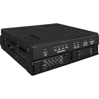Case per drive Icy Dock MB902SPR-B R1 nero 2,5 pollici SATA