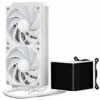 Case PC Jonsbo D32 STD + dissipatore a liquido completo TRYX PANORAMA SE, ARGB - 240 mm, bianco