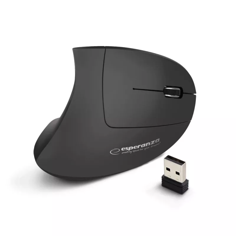 Esperanza EM133 Corvus mouse verticale wireless, 2,4 GHz, 1600 DPI