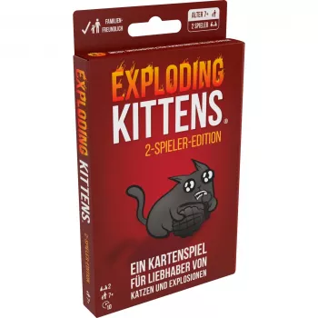Exploding Kittens - Edizione per 2 giocatori, gioco di carte
