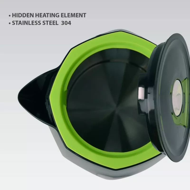 Bollitore elettrico Maestro MR-058-Nero — capacità 1,8 L, potenza 2000 W