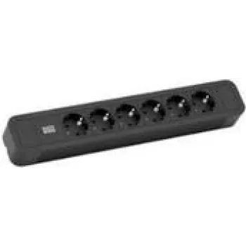 Cavo prolunga elettrica Bachmann Primo 2 2m 6 prese AC nero
