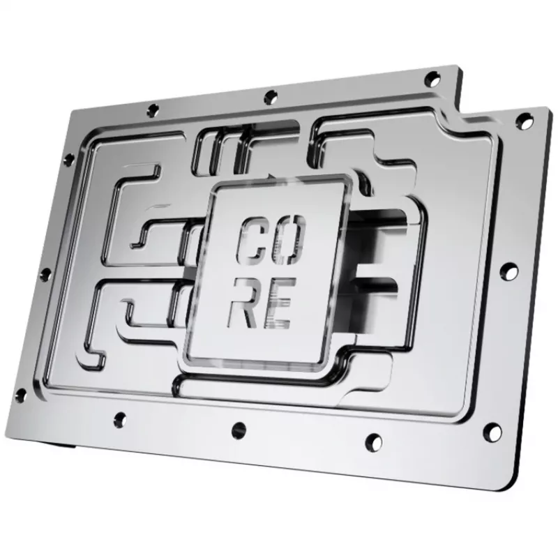 Waterblock per GPU Alphacool RTX 5080 Phoenix trasparente argento con backplate