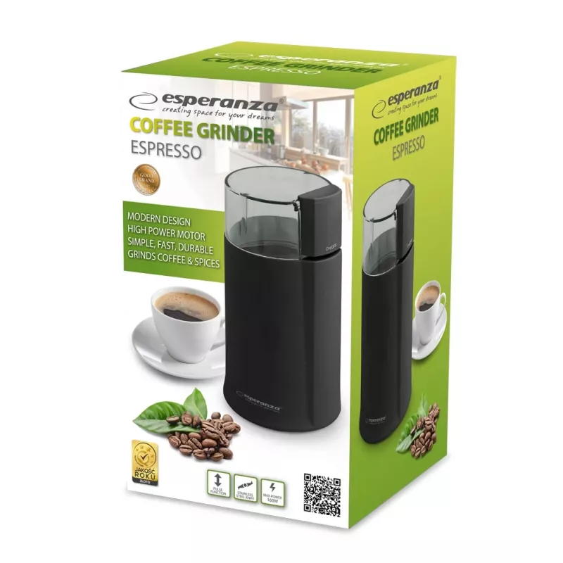 Esperanza EKC001K macinacaffè nero 160 W