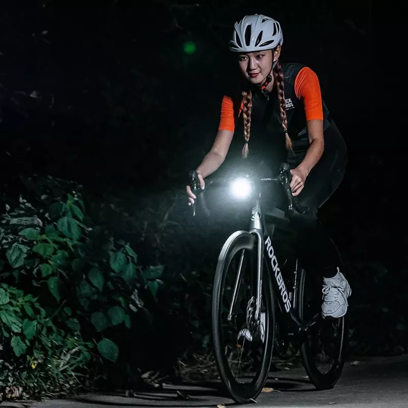 Rockbros RHL1500 luce anteriore per bici, 1500 lm, 5000 mAh, IPX6, nero