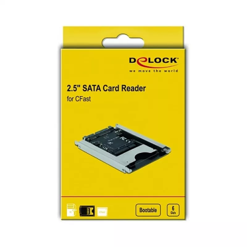 Lettore di schede DeLOCK 91753 SATA interno grigio