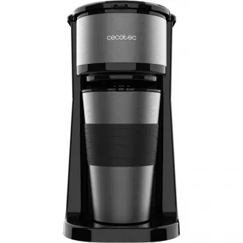Cecotec Coffee 66 Drop & Go macchina per caffè filtro, 700 W, nero/acciaio inox