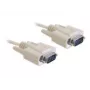 Cavo seriale DeLOCK RS-232 1 m beige DB-9