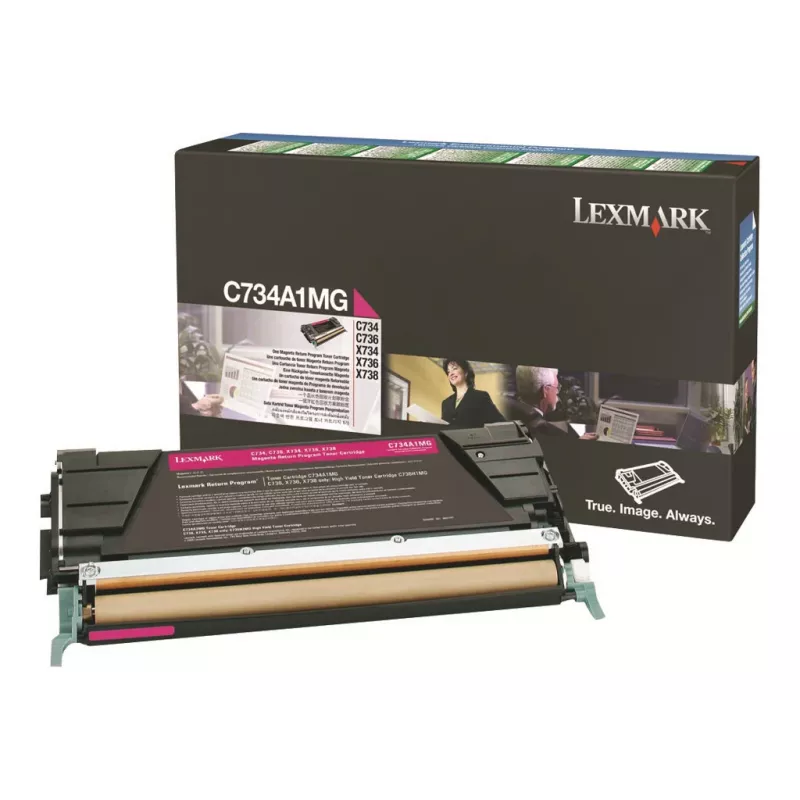 Lexmark - Cartuccia toner - 1 x magenta - 6000 pagine - LRP / LCCP (0C734A1MG)
