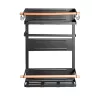 Maclean MC-910 mensola magnetica per frigorifero/lavatrice, nero