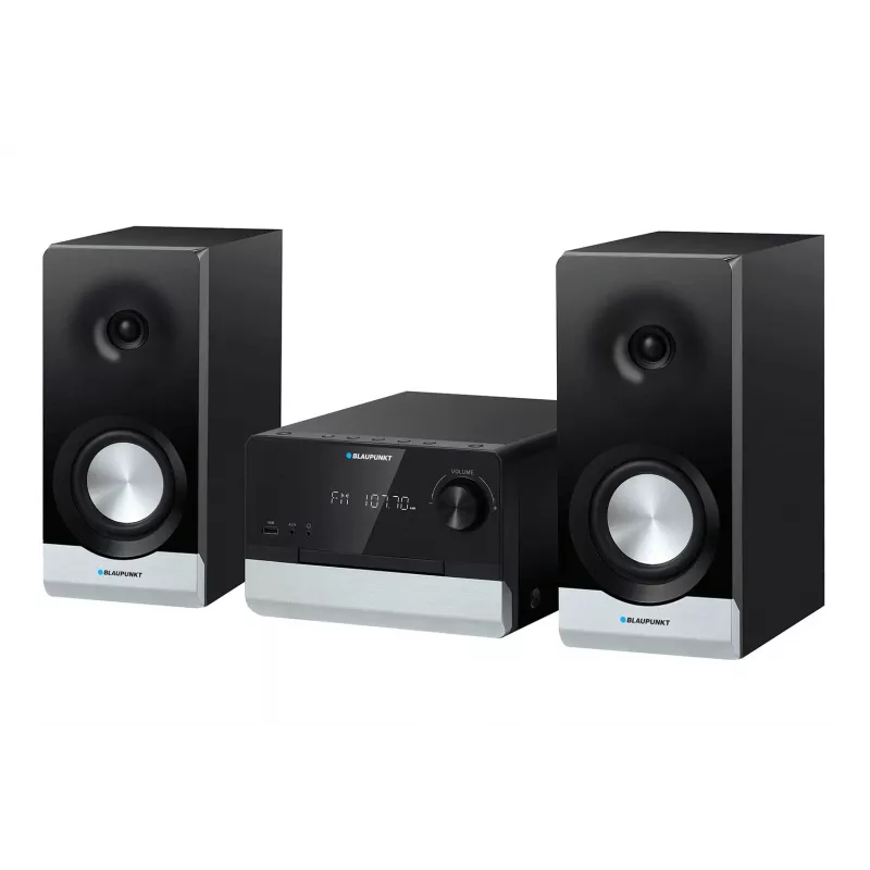 Microsistema audio per la casa BLAUPUNKT MS40.2BT — 2×50 W RMS, Bluetooth, CD, USB, HDMI ARC, ingresso ottico, display LED (nero)
