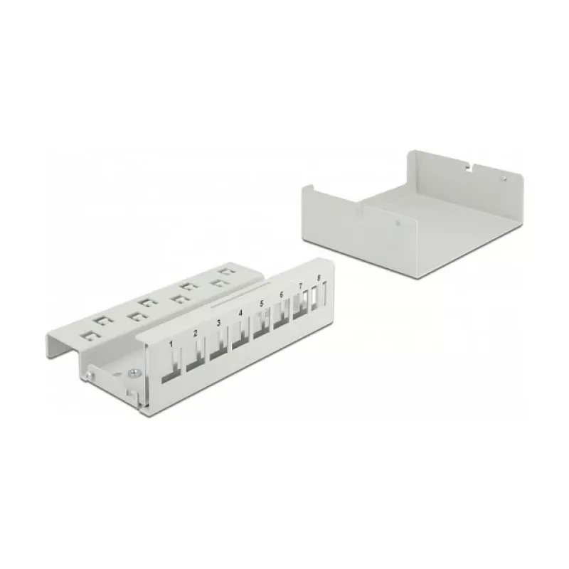 Patch panel Keystone DeLOCK 43412 8 porte grigio