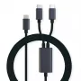 ROLINE - Cavo USB - USB-C 24 pin (M) a USB-C 24 pin (M) - USB 2.0 - 1,85 m - alimentazione USB (100 W) - nero (11.02.8308)