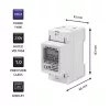 Contatore di consumo energetico monofase QOLTEC 50899 230 V 50 Hz, 5(60)A, classe 1.0, LCD