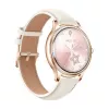 Smartwatch Colmi L28 con cassa dorata e cinturino in pelle dorato