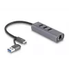 DeLOCK 64282 docking station per laptop e replicatore di porte con filo USB 3.2 Gen 1 (3.1 Gen 1) Type-C grigio (64282)