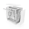Case PC NZXT H7 Flow RGB Midi Tower bianco — vetro temperato, EATX, anteriore 3×120mm, USB-C