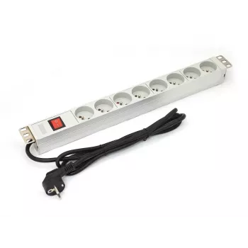 DIGITUS Professional A-19-STRIP-2-IMP – unità di distribuzione di corrente (rack – montabile a rack) – corrente alternata 250 V – alimentazione in ingresso – uscita