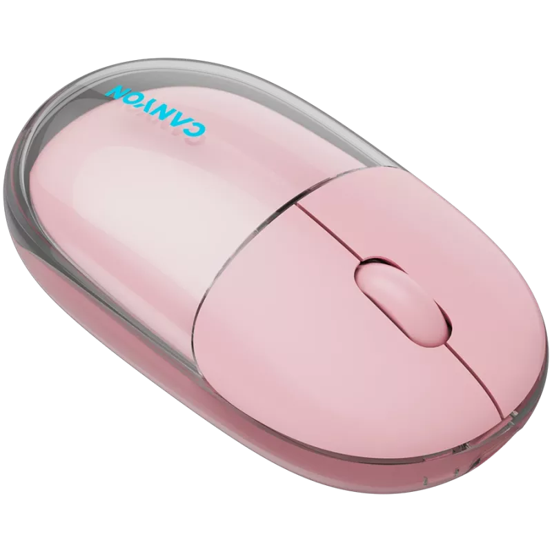 Mouse CANYON OnClick 24 BT/ wireless trasparente/rosa
