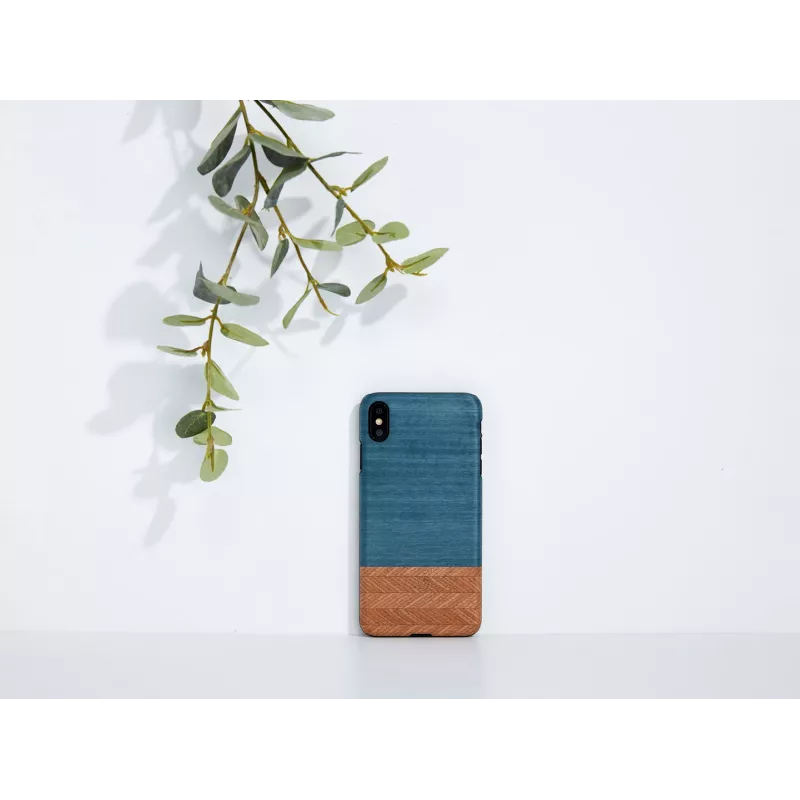 Custodia per smartphone man and wood per iPhone XS Max — Denim nero