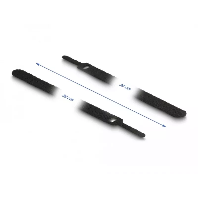 Fascette a strappo DeLOCK 19075 300x12mm nero 10 pz.