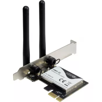 Inter-Tech DMG-32 - integrato - senza fili - PCI Express - Wi-Fi - 650 Mbit/s - nero - argento (88888148)