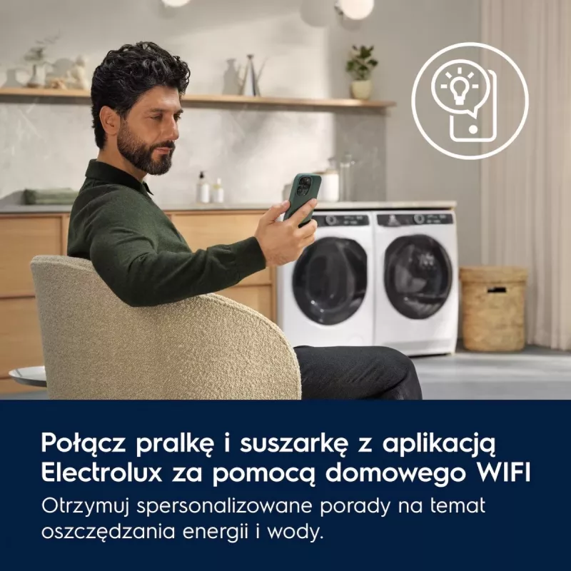 Asciugatrice Electrolux EW7D585UCP 8 kg pompa di calore, asciugatura a condensazione