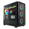 Case PC Micro Tower Montech X5M (B) – Micro-ATX/Mini-ITX, 3x120mm anteriore, 1x120mm posteriore, supporta alimentatori ATX, 2x3,5