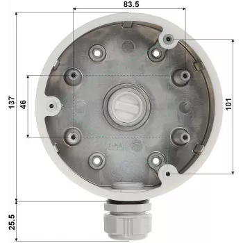 Supporto Hikvision DS-1280ZJ-PT6