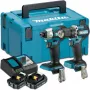 Set combinato avvitatore a batteria e avvitatore a impulsi Makita DDF487 & DTD157 18V Li-Ion 2×2,0Ah (DLX2423AJ)