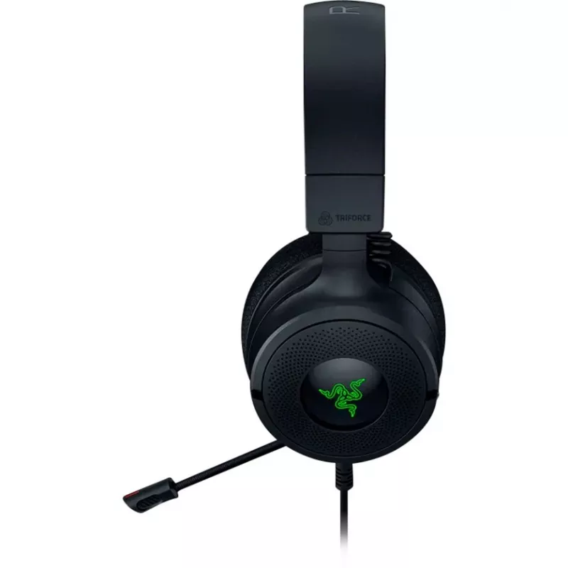 Razer Kraken V4 X - Headset gaming per PC con filo (driver TriForce da 40 mm, microfono cardioide retrattile, audio surround 7.1, Chroma RGB per PC, console e telefono)