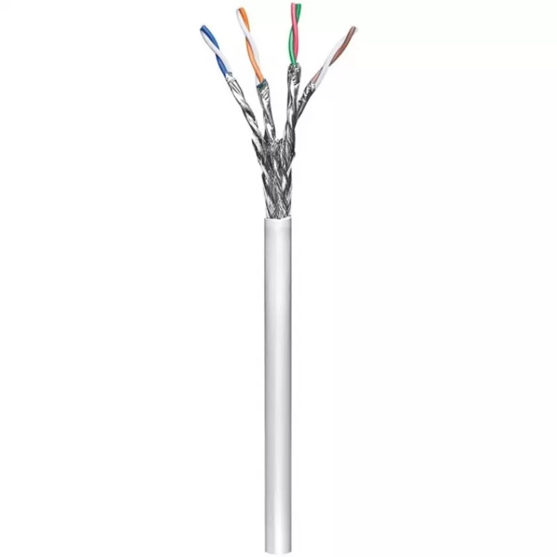 Cavo di rete Wentronic Goobay CAT 6, S/FTP (PiMF), grigio, 305 m – misto rame CCA, AWG 23/1 (solid), PVC (95696)