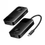Trasmettitore/ricevitore wireless USB-C a HDMI Vention ADOBB — 4K@30Hz, 1×HDMI, cavo USB-C 1 m, nero