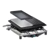 Steba RC 4 Plus Deluxe Chrome griglia raclette, acciaio inox/nero