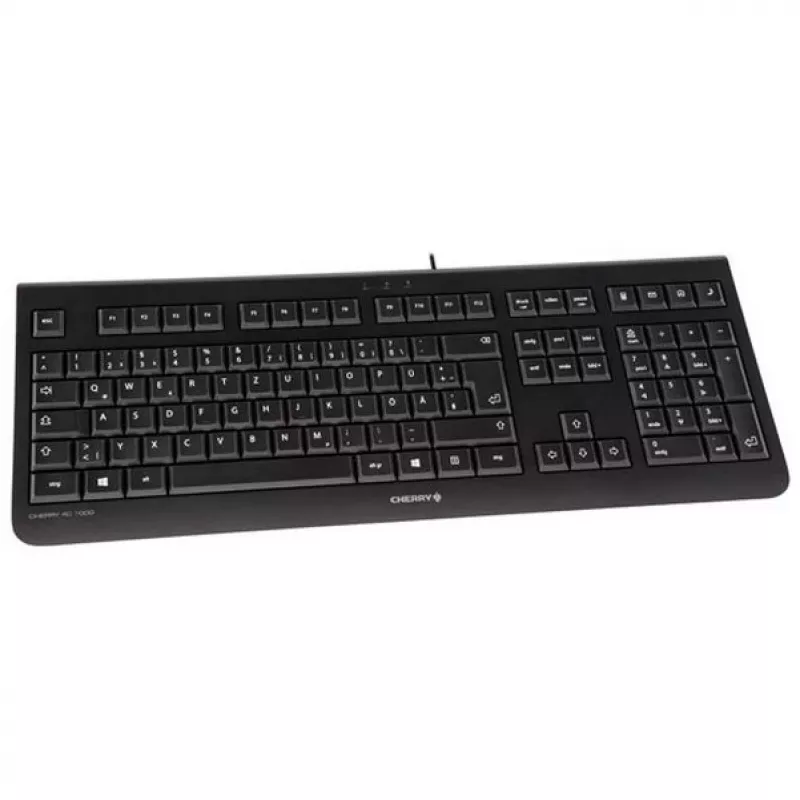 Tastiera CHERRY KC 1000 Ufficio USB QWERTY Spagnolo Nero