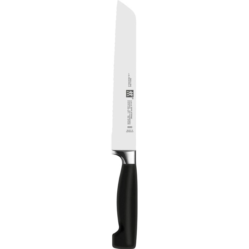 Set coltelli/portacoltelli ZWILLING 35145-007-0 – 7 pezzi con coltello da chef, coltello pelapatate, coltello per pane, forbici da cucina, ceppo nero