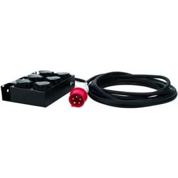 EUROLITE SB-65 30248300 distributore di corrente — 6 uscite, montaggio rack/strip