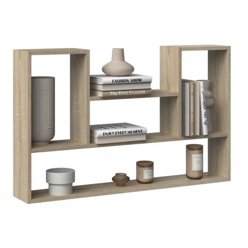 BILBAO 4P mensola pensile 100x16x60 cm rovere sonoma