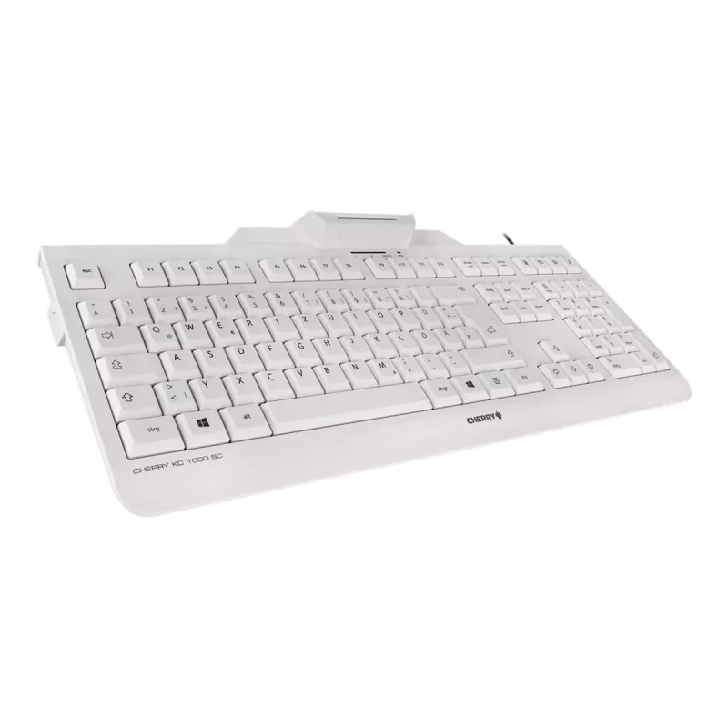 CHERRY KC 1000 SC Tastiera con smartcard cablata grigio chiaro USB QWERTY UK