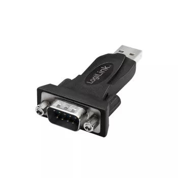 LogiLink AU0002F adattatore RS-232 USB 2.0 connettore maschio nero